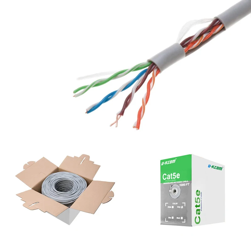 Заводская цена utp ftp подземный Открытый полный медный кабель локальной сети 22awg 23awg cat5e cat6 кабель 305 м roll цена