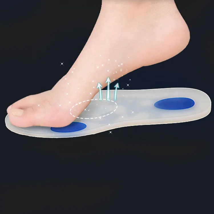 Gel Orthopedic Length Insole Full Length Sport Physical Therapy Heel Pain Relief Medical Silicone Insoles