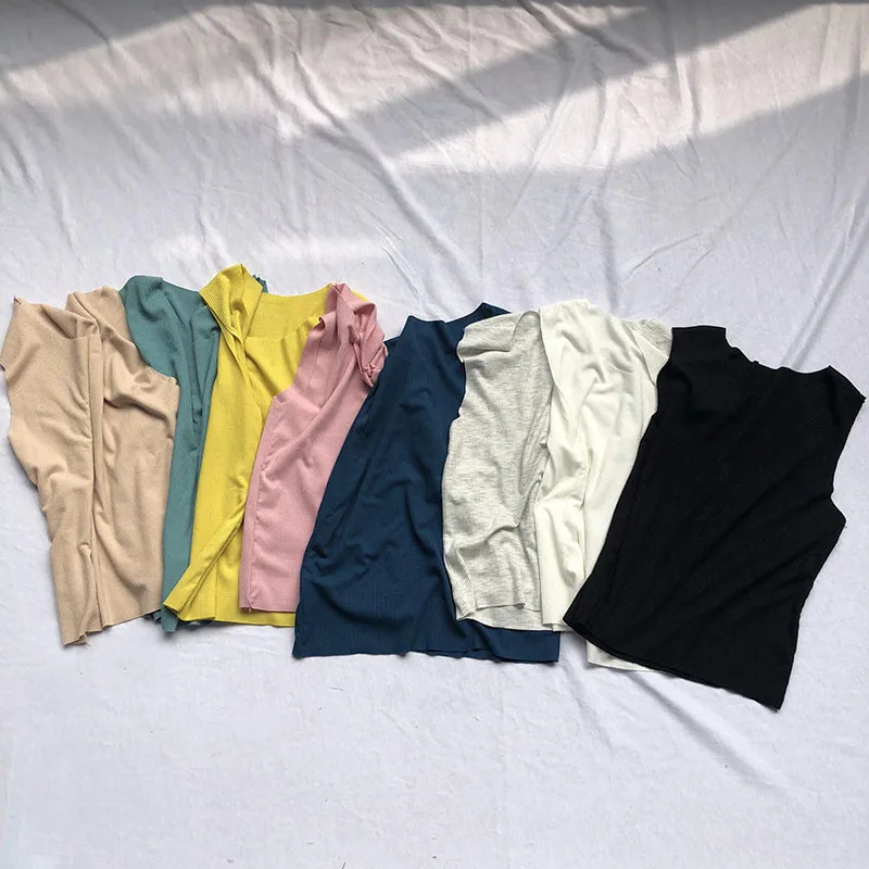 Детский однотонный жилет из чистого хлопка, лето 2019