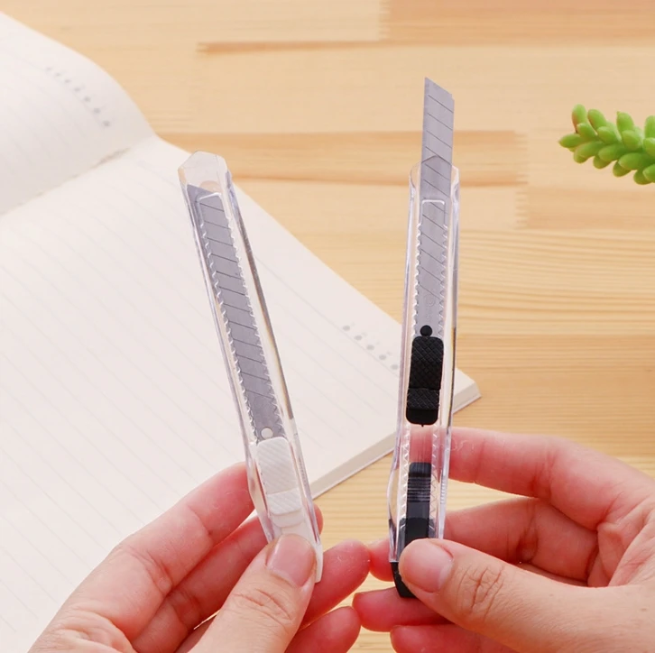 Мини Портативный нож ABS Прозрачный Универсальный нож детский резак для бумаги