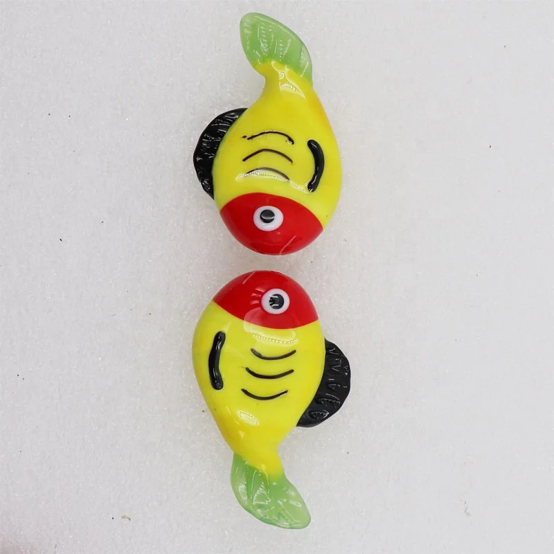 Murano Pen Holder Glass Fish Animal Figurines Cute Chopstick Stand Sculpture Desk Pen Rack Handmade Fork Spoon Chopstick Rest