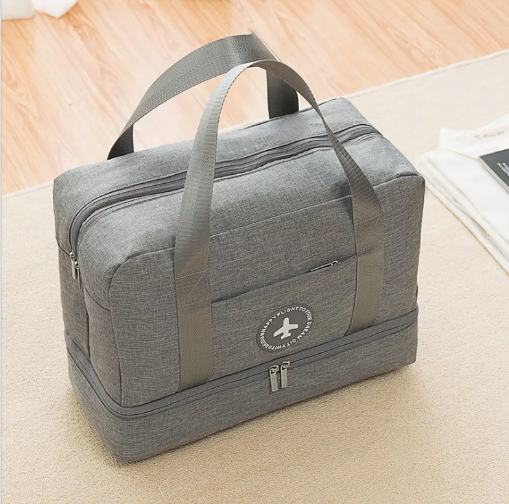 High quality fashion portable sports duffel bag trolley suitcase foldable travel duffel bag