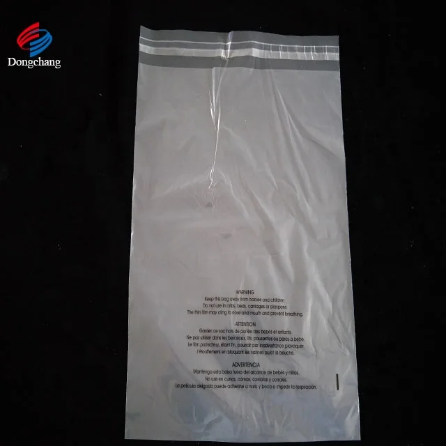 1.5mil Plastic PP/ LDPE Self Seal Poly Bag With Suffocation Warning