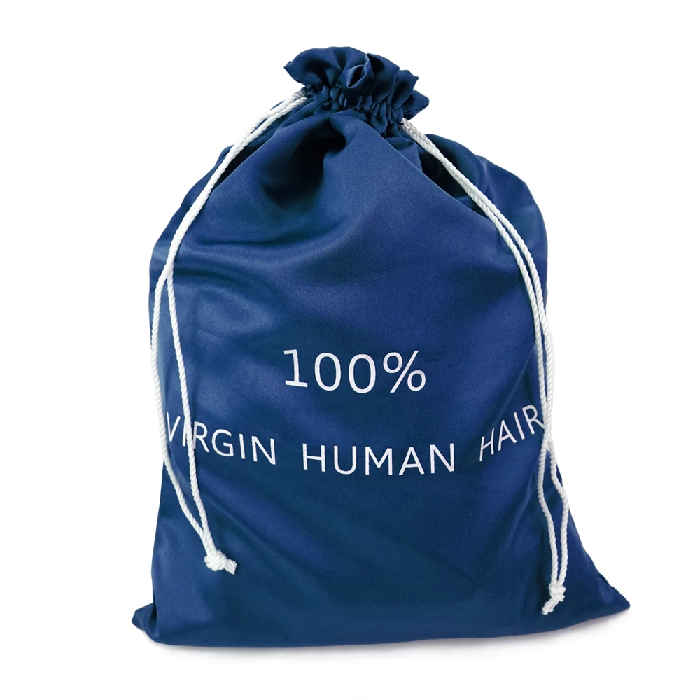 Wholesale Cheap custom top selling hair extension packaging satin bag for wigs