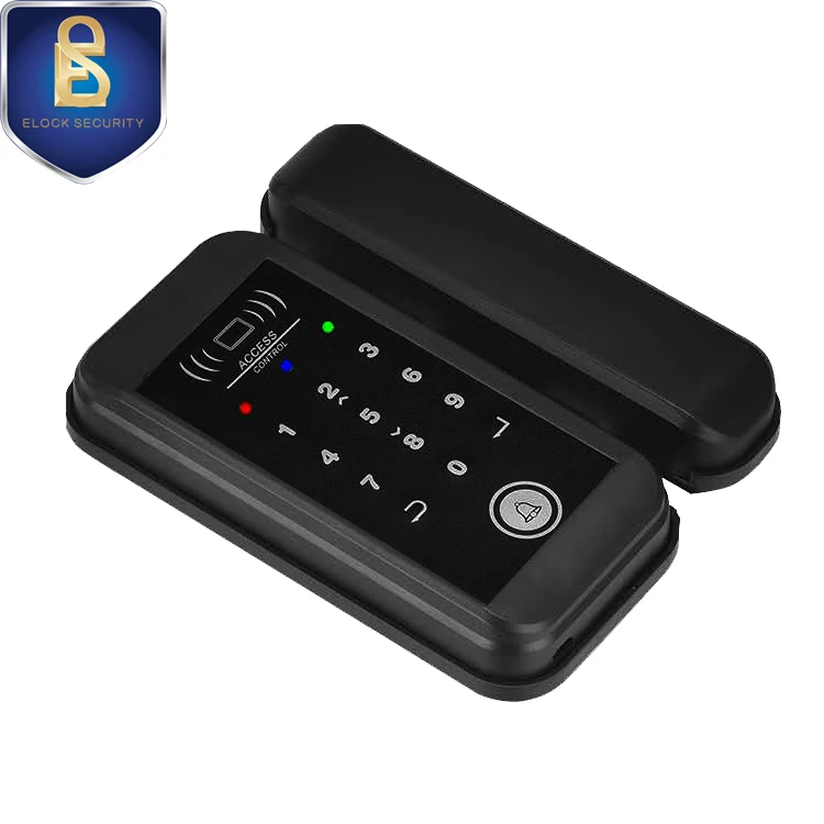 Password RFID Card Glass Door Lock For Frameless Door