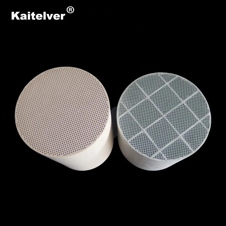 Catalyzed silicon carbide Sic diesel soot particulate wall flow filter & Cordierite DPF fumes exhaust filter