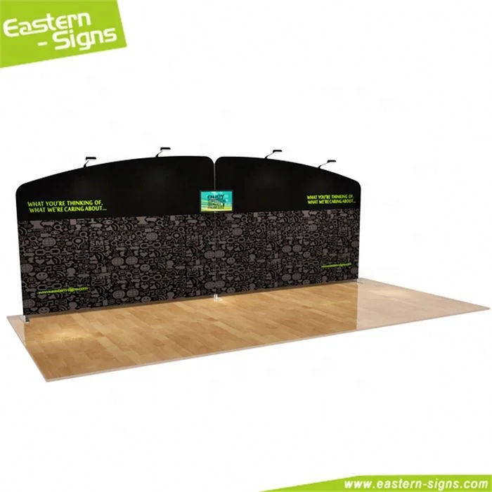 Custom size aluminum advertising display convenient exhibition booth design solution