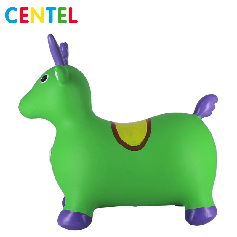 
PVC Inflatable jumping riding animal with music 