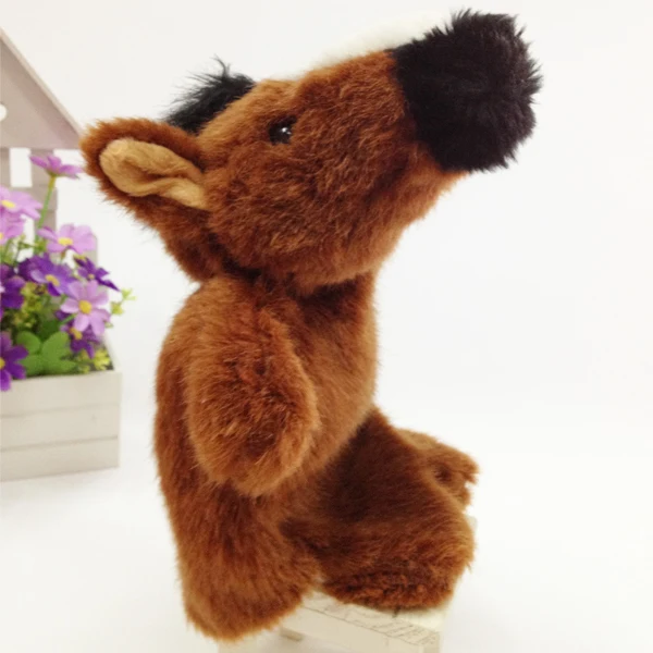 Christmas Soft Plush Hand Puppet Toys Educational Kids Horse Puppet Toy