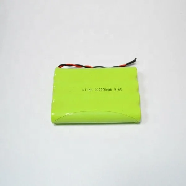 Nickel Metal Hydride  Battery Pack 8S1P AA 2200mAh 9.6V High Quality Full Capacity Batterypacks for Emergency Light, Solar