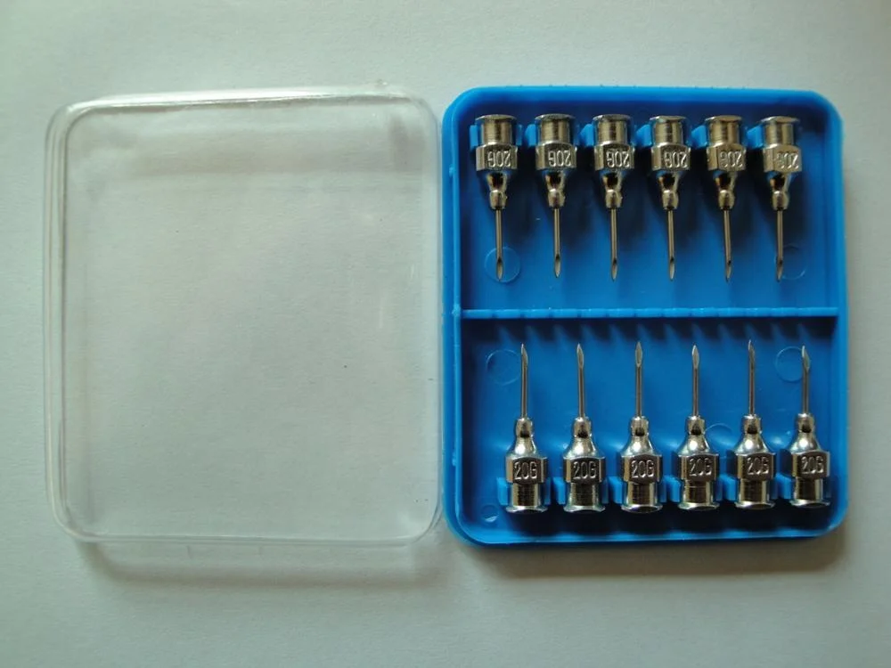 RE - USABLE LUER LOCK STAINLESS STEEL HYPODERMIC NEEDLES FOR VETERINARY USE