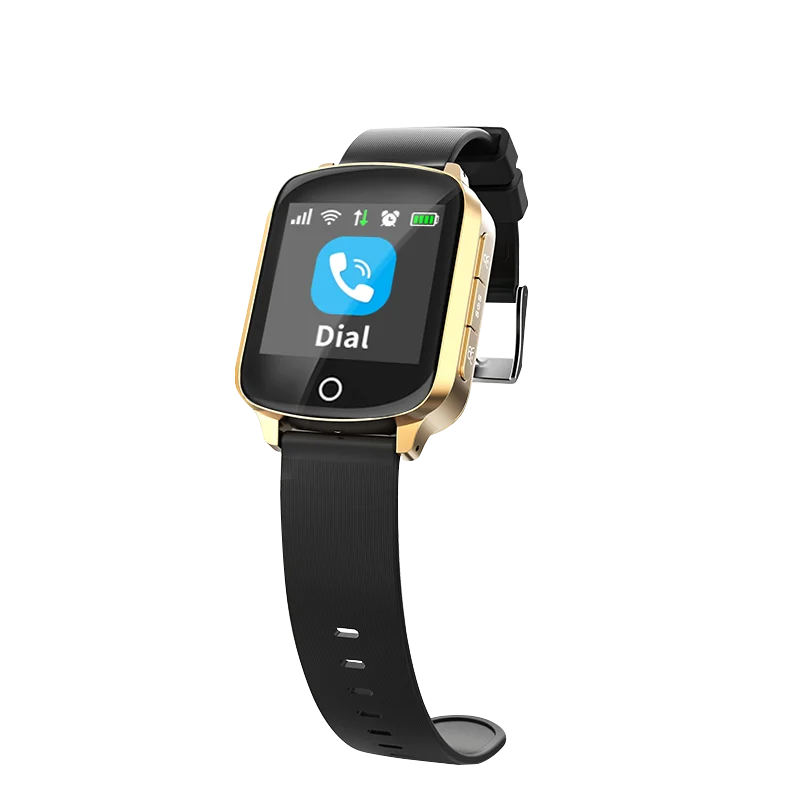 D200 IP68 Waterproof old man Smart Watch GPS+LBS+Wifi Location Track Anti-lost Smartwatch Heart Rate Monitor fall-down alarm
