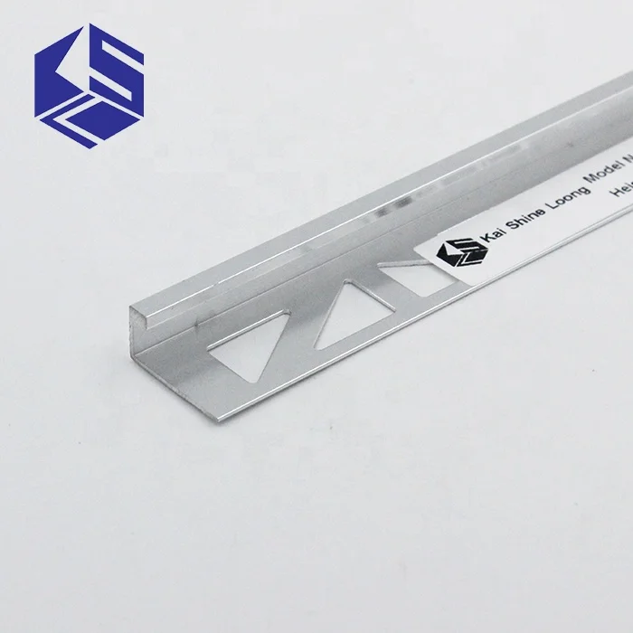 L shape All in one corner protective edge finished metal ceramic tile trim