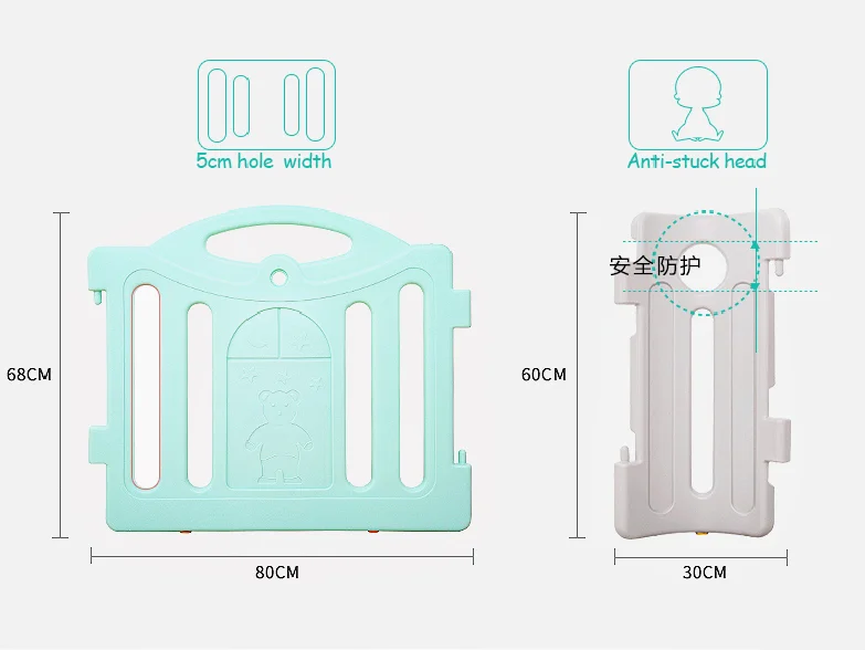 
Colorful safety plastic baby playpen for kids play indoor use 