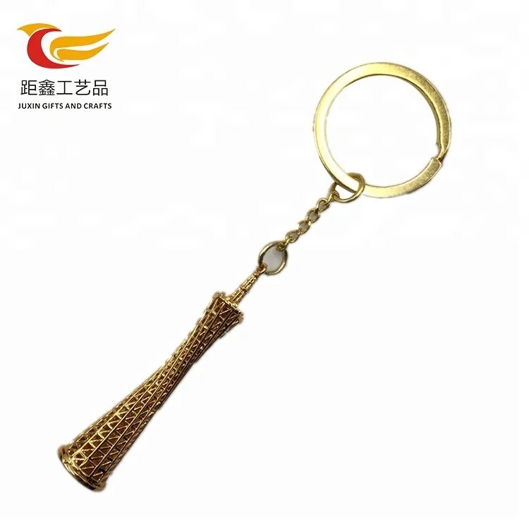 Мультяшные брелоки Китай кантон башня металлический брелок для сувенира