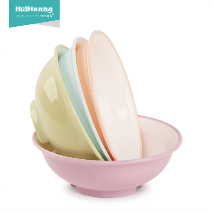 
good quality colorful tableware eco friendly kitchen large plastic bowls cheap plastic bowls hard plastic bowl for rice soup 