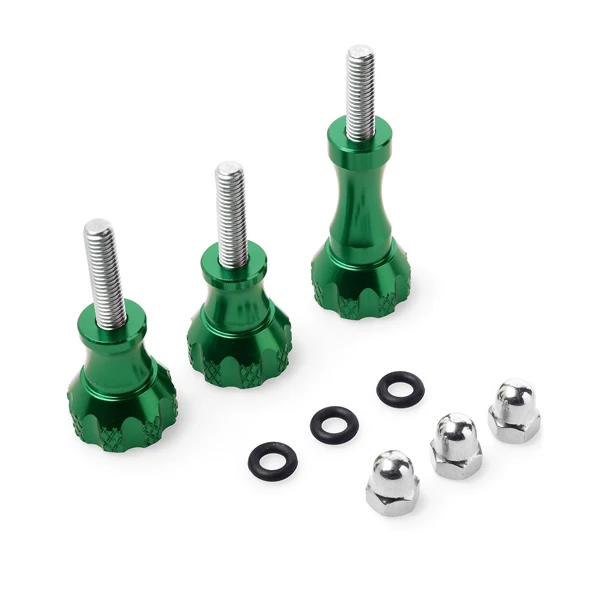 For GoPro Hero 2 3 3+ (Green) CNC Aluminum Thumb Knob Stainless Screw tool
