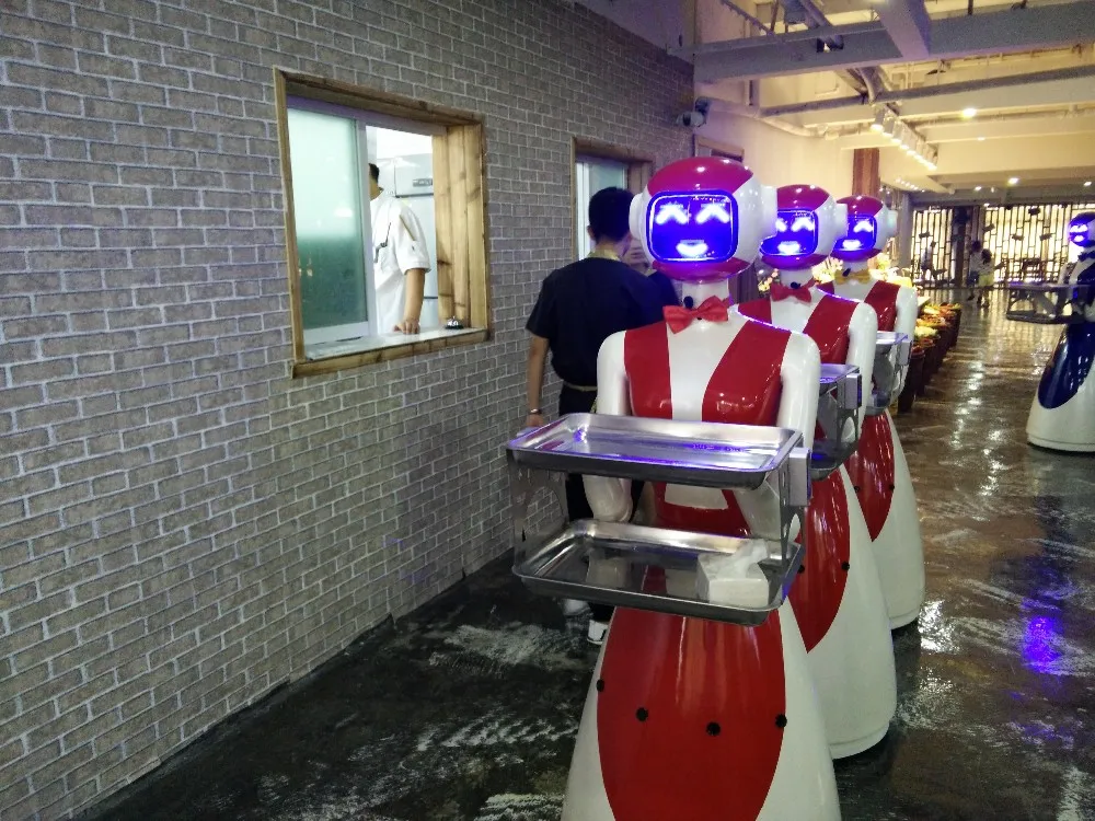 Customizable Restaurant and Hotel Intelligent Humanoid deliver food robot
