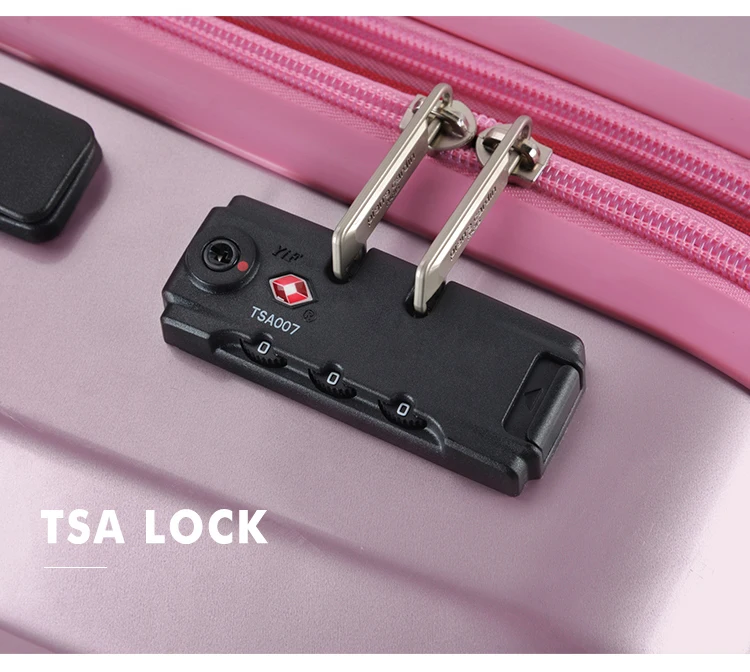 RESENA Wholesale 3PCS Wheels Rolling Cabin Aluminous Trolley Suitcase Travel ABS PC Luggage Set