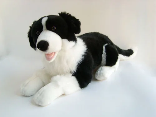 OEOO TEX 100 Premium Organic Fluffy Animal Stuffed Toy Plush Husky Dog Baby Toys