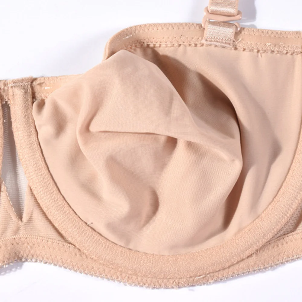 Wholesale Womens Non Padded Cotton Bra Summer Breathable Push Up 1/2 Cup Underwire Cotton Bra