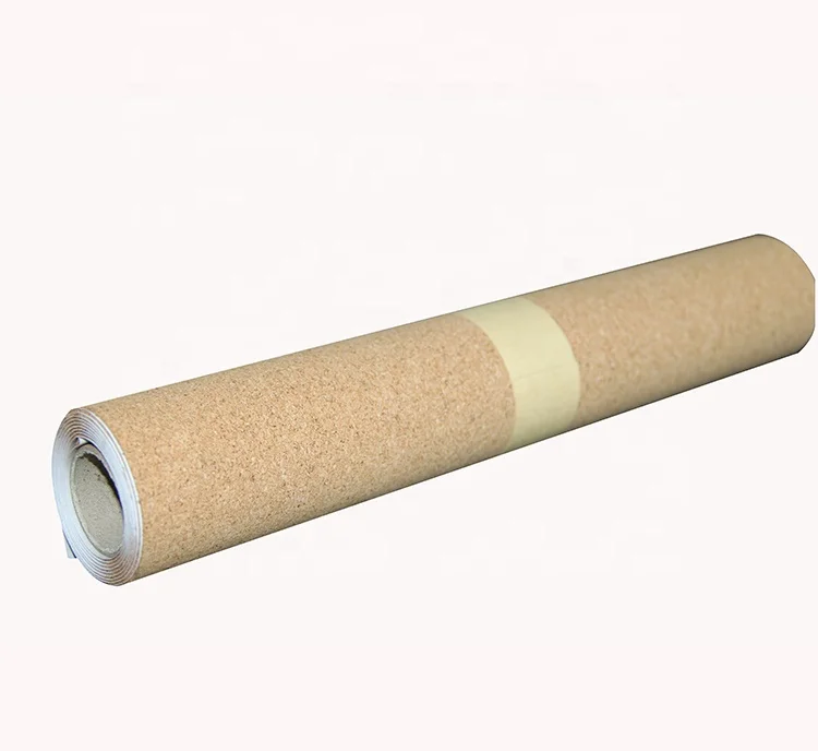 
Adhesive backing cork roll paper custom shape board underlayment placemat 