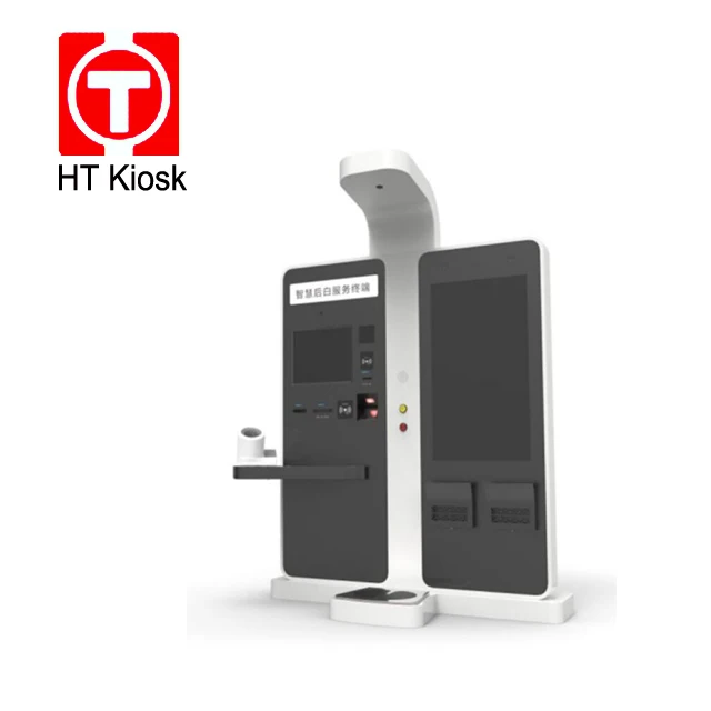17 19 inch dual screen self service terminal machine Hospital service Kiosk Stainless steel kiosk Health Card Dispenser