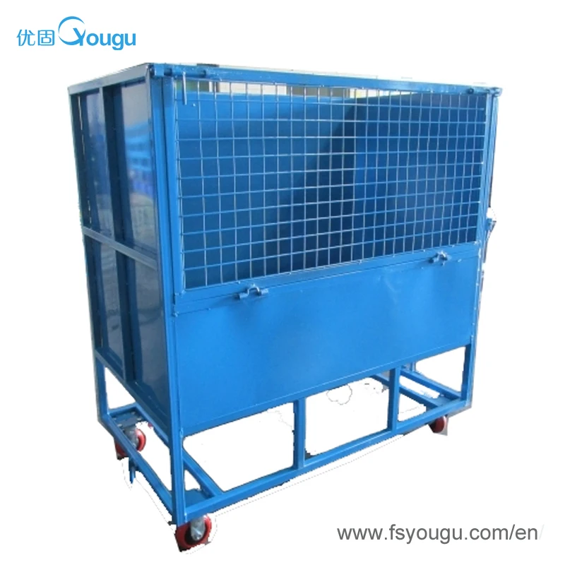 Горячая Распродажа Индивидуальные складные ящики для хранения тяжелых грузов большой стальной контейнер металлическая ячейка для хранения Железный контейнер завод