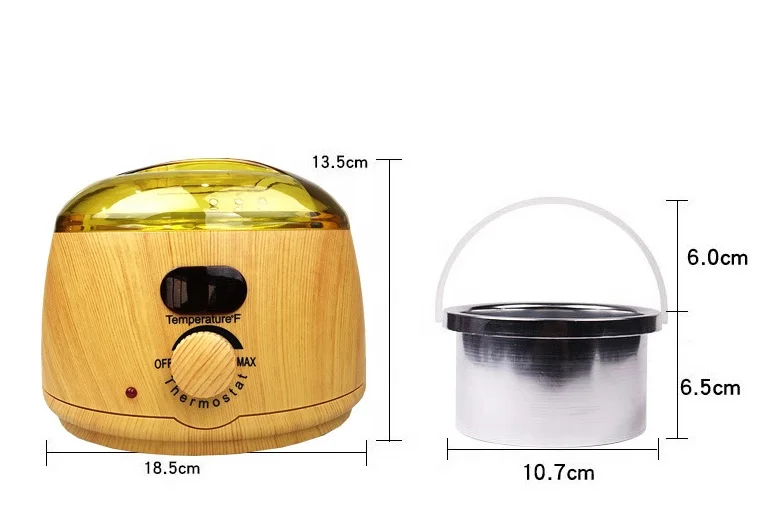 RISESUN Factory Supplier Nose 400G Hard Beans 10Pcs Wood Sticks Electric Heater LCD Display Wax Kit