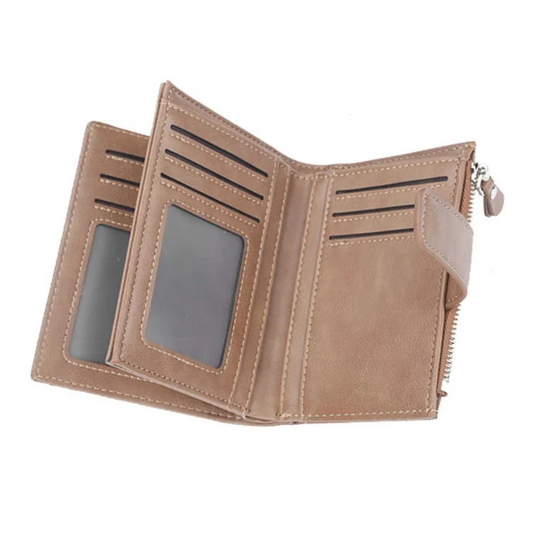 ISO men leather RFID business credit card holder factory