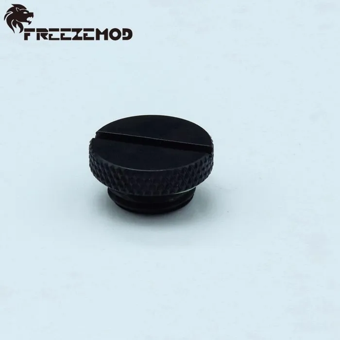 Water cooling brass sealing lock end plug thread G1/4' copper end cap computer liquid Silver. DT-BA1