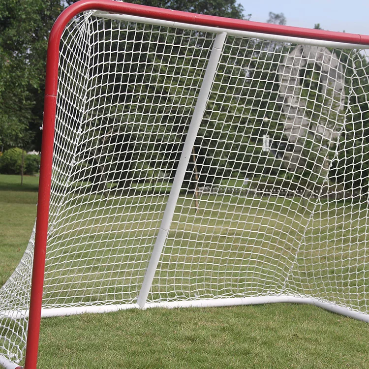 Молодежная красная металлическая маленькая гола для хоккея