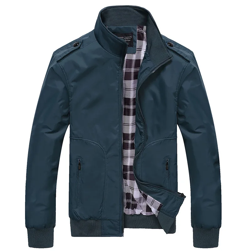 
New fashion Men factory supply british style solid color collar jacket with wholesale price 