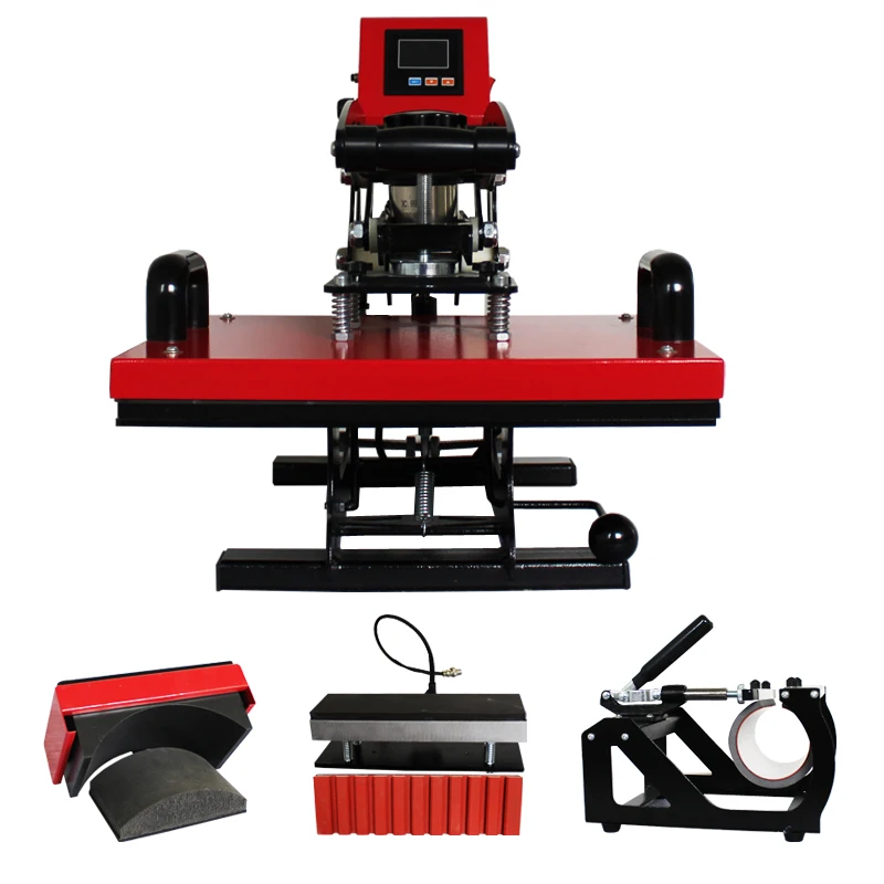 Customized Pen Shirt Cap Mug 4in1 Combo Multi Function Heat Press Machine with 29*38cm Printing Size