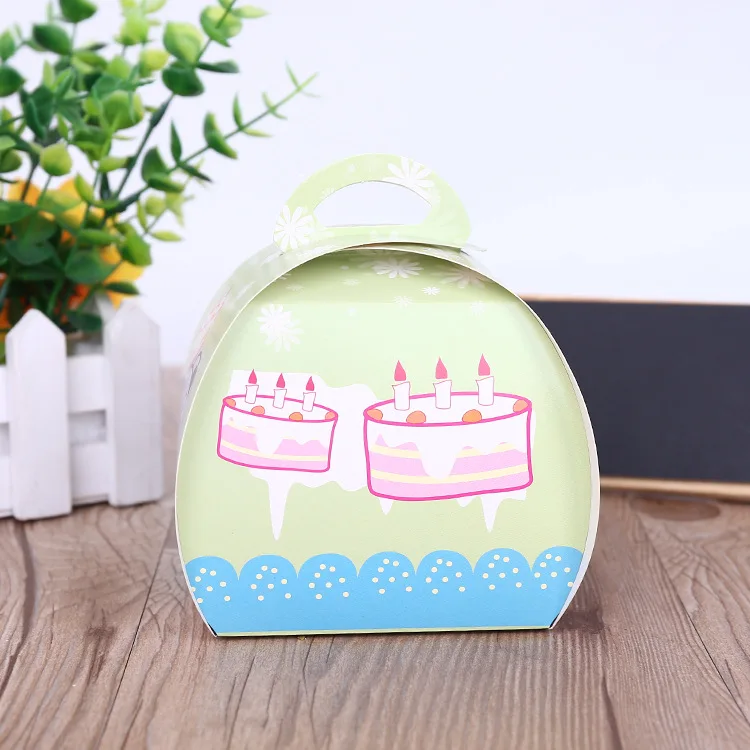 Изготовленная на заказ коробка из художественной бумаги/масляная для торта день рождения ручная работа пуховка яичный пирог кондитерские изделия упаковка картонная