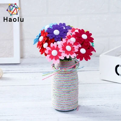 Creative diy crafy kit festival decoration button flowers in stock
