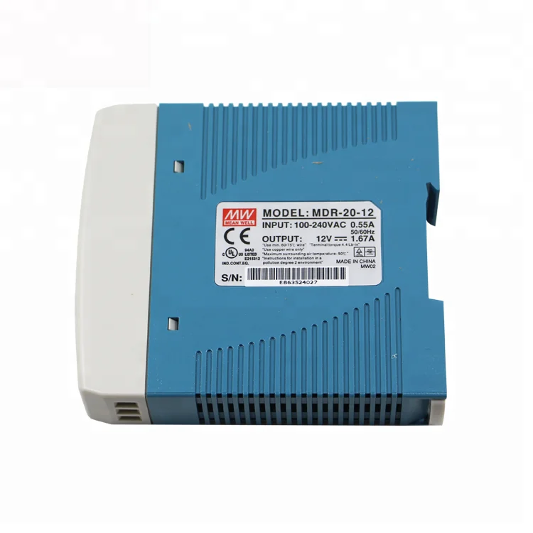 MDR-20-5 15 Вт 5 В V 3A Mean Well din-рейку питания