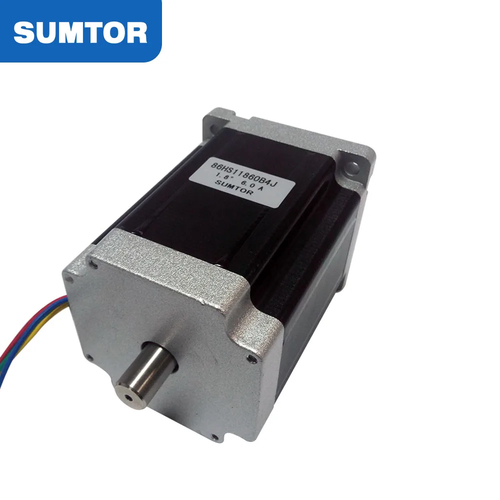 118mm 6A 8.2N.m 2 оси nema 34 cnc kit шаговый двигатель с двойным валом под ключ