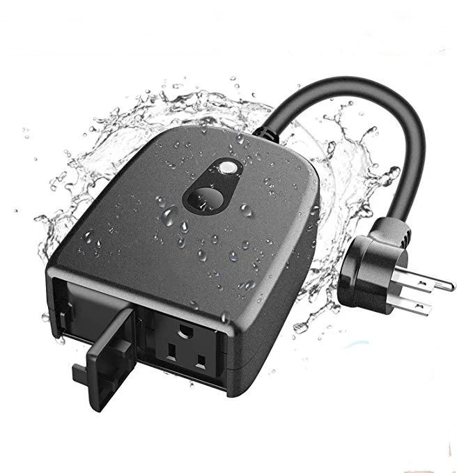 WiFi dual Smart outlets & Night Light Works with Alexa