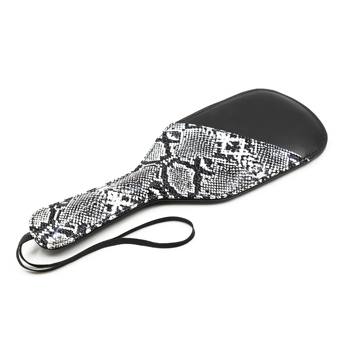 Kink Fetish BDSM Toy PVC Leather Snake Skin Pattern Slave Spanking Paddle With a Handle
