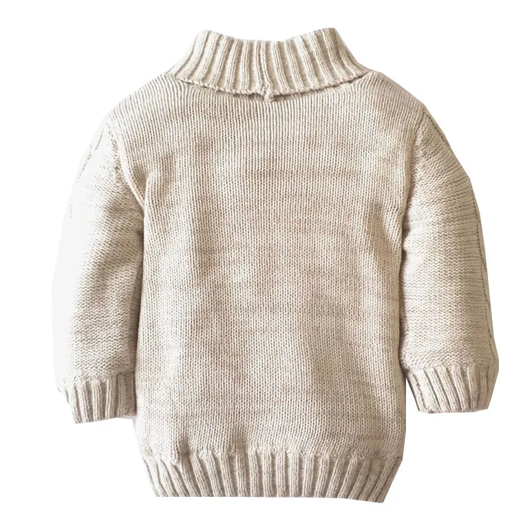 KR313 Boys and girls cotton cardigan kids sweater fashion