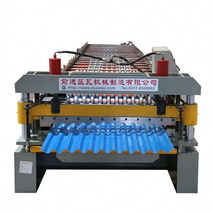 
Galvanized Steel Tile Roofing Sheets Cold Roll Forming Making Machine 