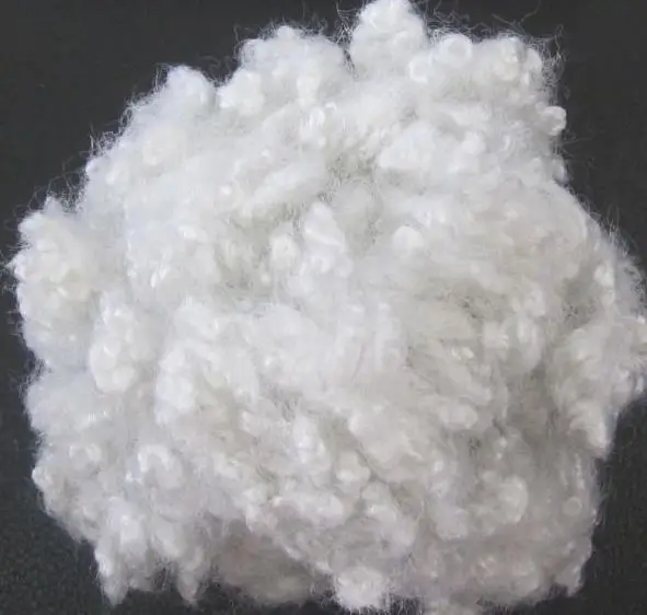Recycled lowest price 7D*64mm HCS polyester staple fiber Polyester Fiber Manufacturers and Suppliers