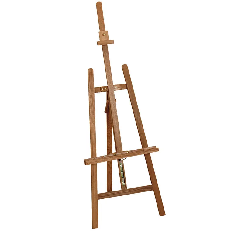 Wholesale High Quality White Color Coated Pine Wood Lyre Artist Easels
