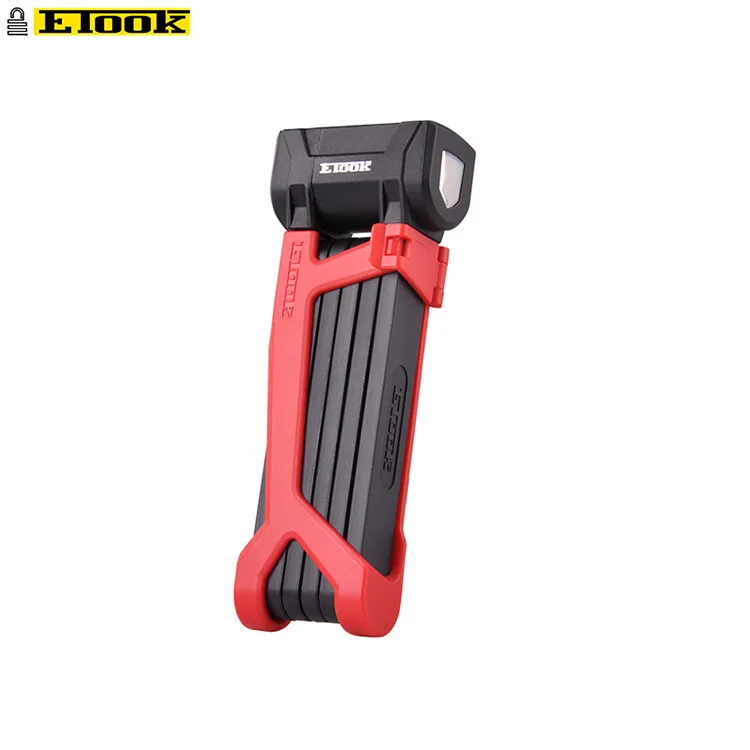 ETOOK High Strength Stainless Steel Rivets Folding Bike Lock For Ebike/Escooter/Motorbike