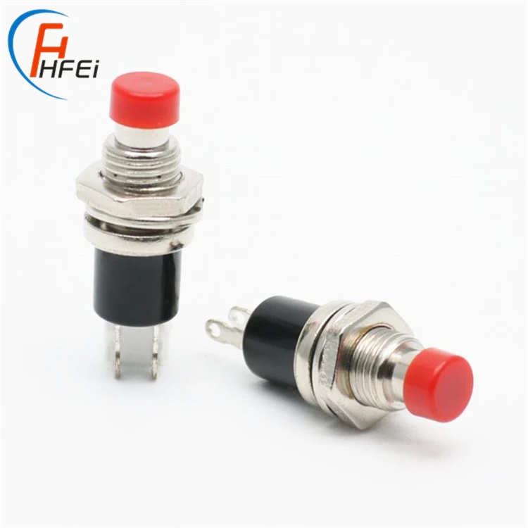 7mm 2 step push pbs-110 button switch small momentary plastic metal mini 2 pin push button switch