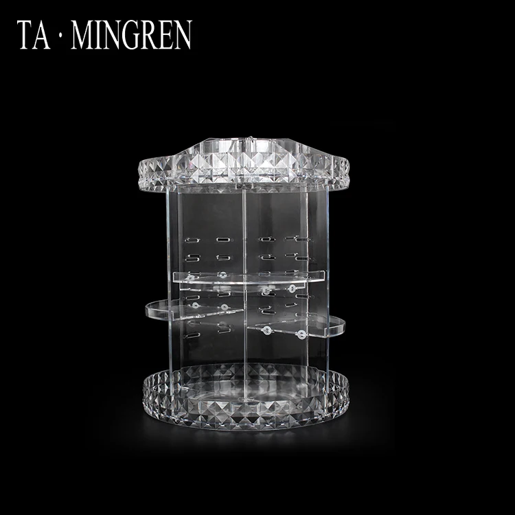 Оптовая продажа 360 градусов вращающийся косметический Органайзер коробка для хранения Diy коробка для хранения для косметики