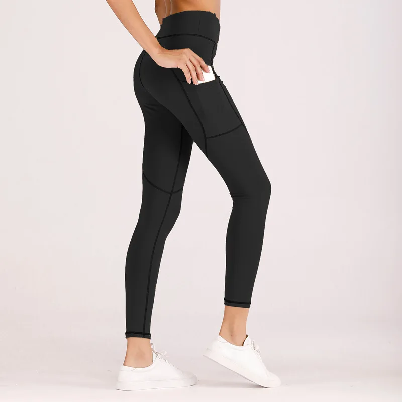 Women Tummy Control Gym Tights High Waist Sport Legging Fitness Running Pants