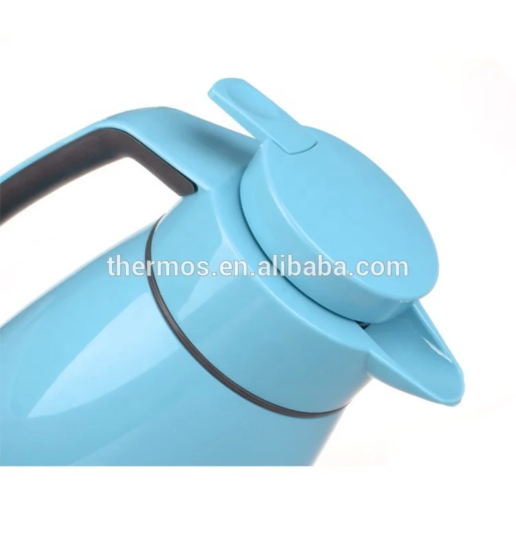 Wholesale PP plastic body 1000ml vacuum tea pot glass refill liner thermos coffee pot