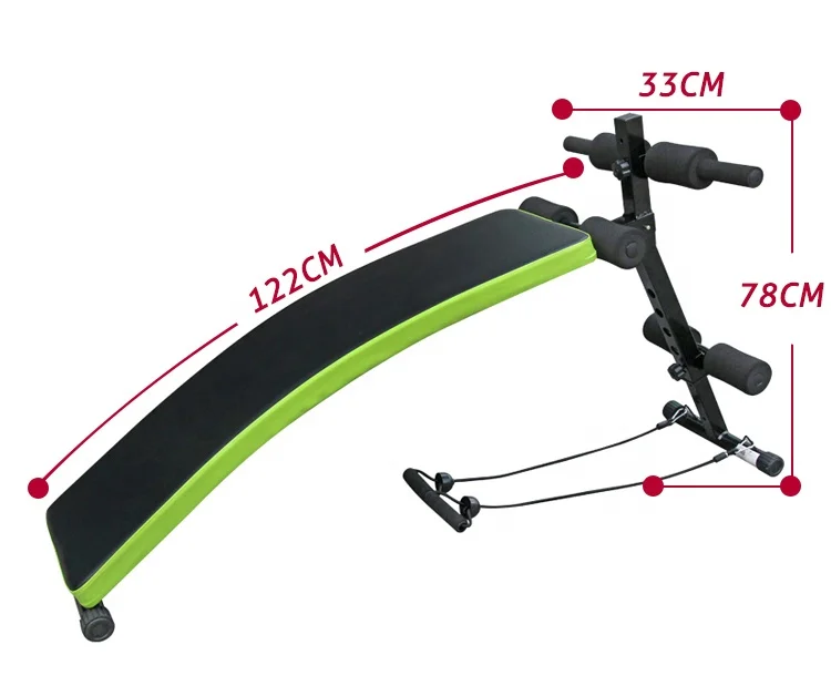 Тренажерный зал прочный скамья для тренировки пресса Регулируемый изогнутый сидеть вверх доска сидеть